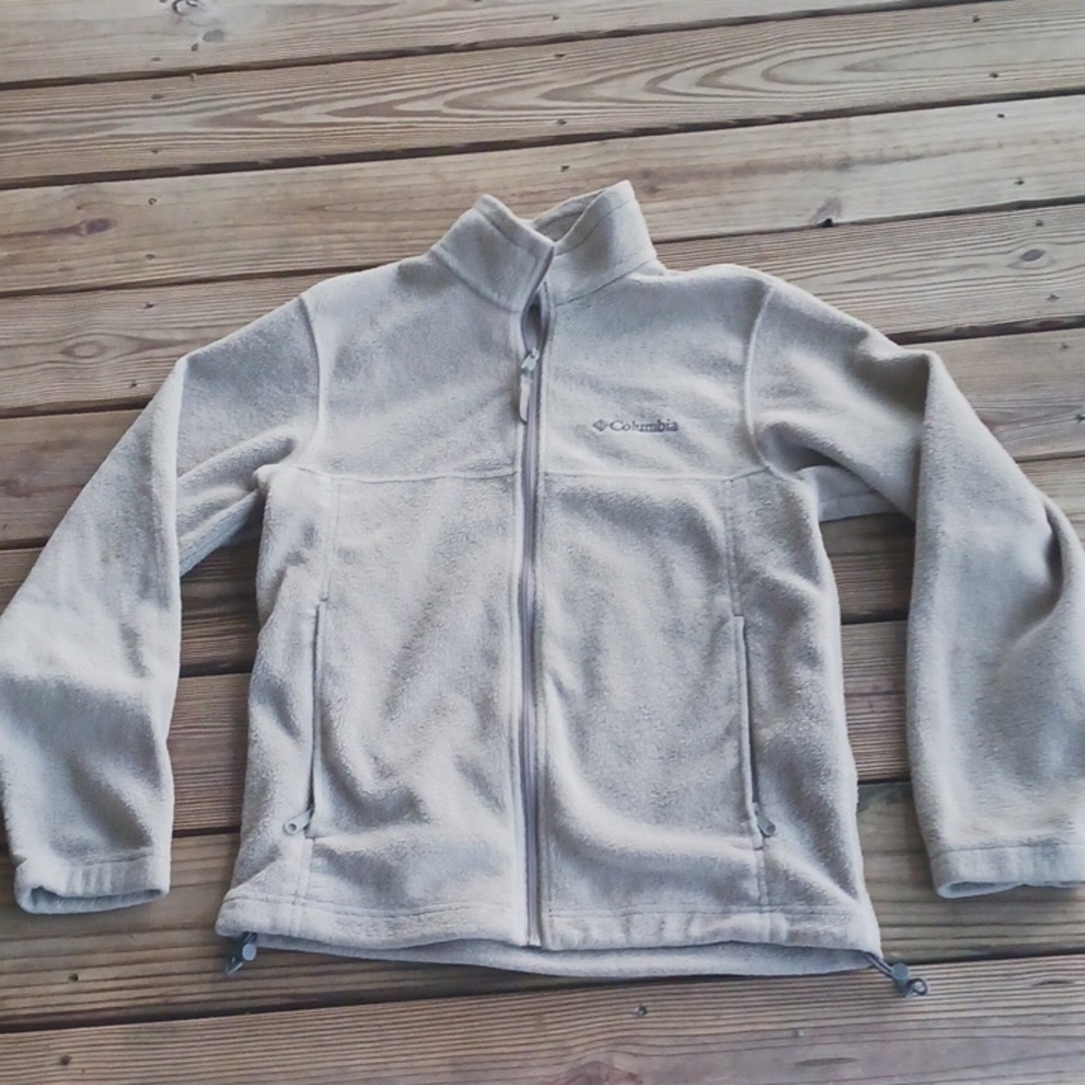 Columbia women's fleece gray jacket size S